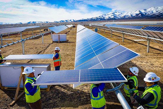 Photovoltaic Project Solar Power optical fiber cable installation‌