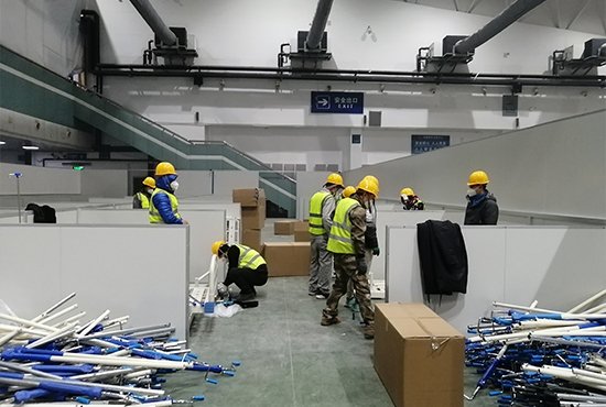 hospital optical fiber cable installing1