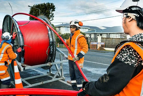 motorway project optical fiber cable deployment