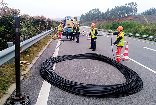 motorway project optical fiber cable deployment1