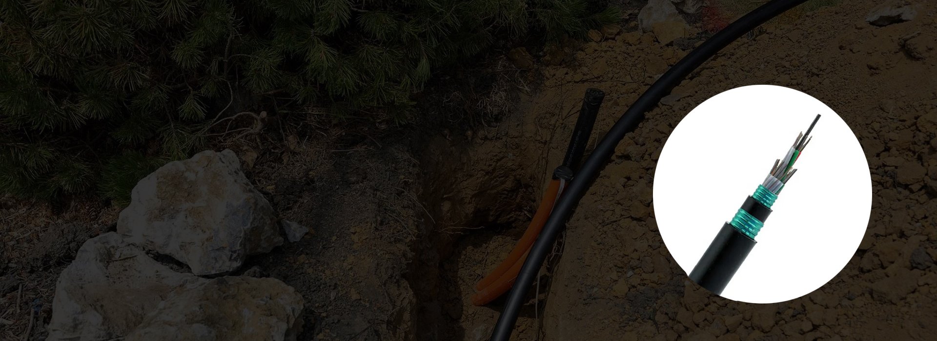 Direct Buried Fiber Optic Cable