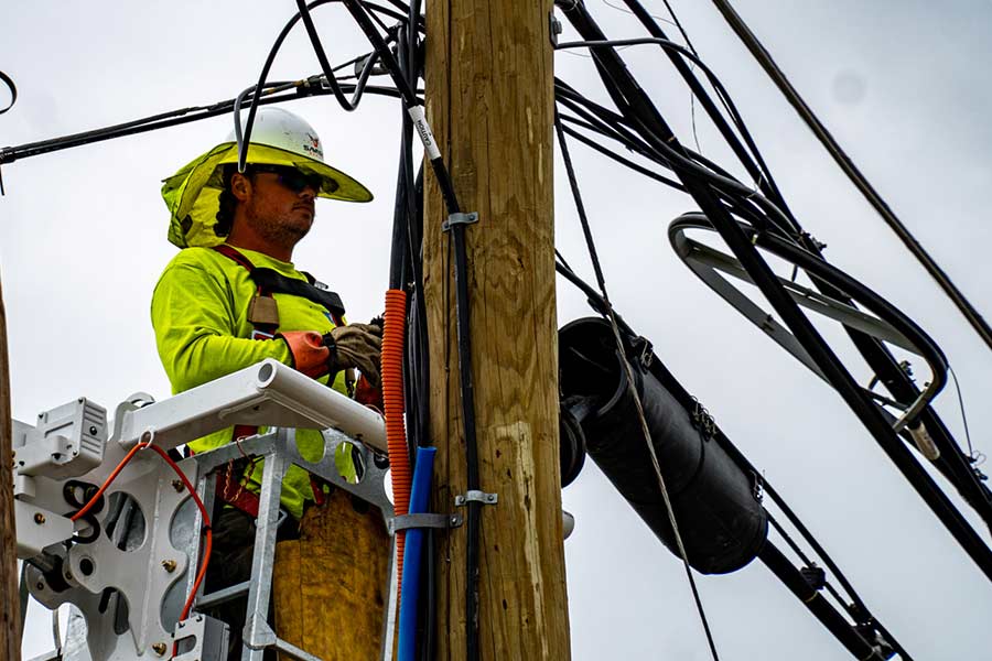 Aerial Fiber Optic Cable