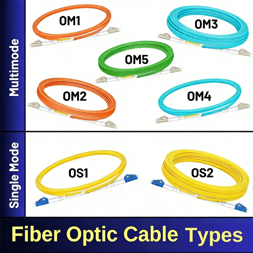 OS1 vs OS2 vs OM1 vs OM2 vs OM3 vs OM4 vs OM5