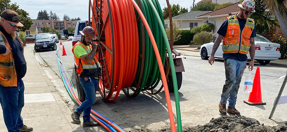 install fiber optic cable