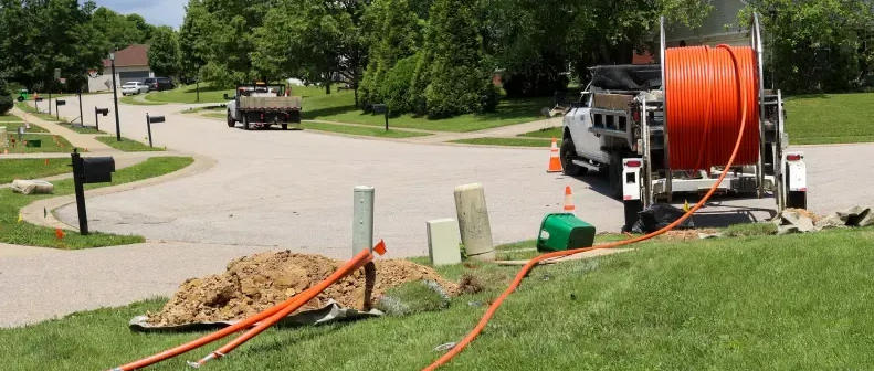 fiber optic cable installation