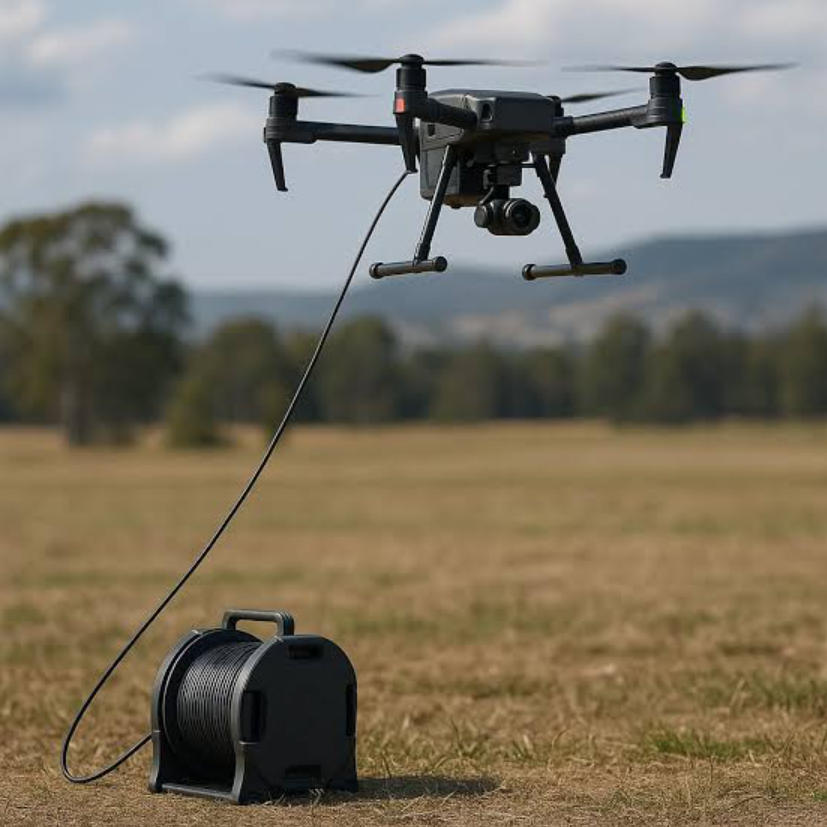 drone fiber optic cable