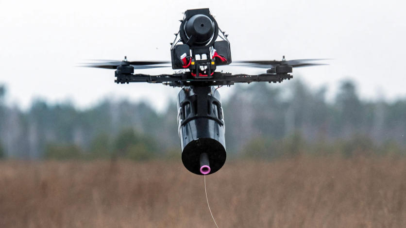 drone fiber optic cable