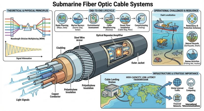 Submarine Fiber Optic Cable