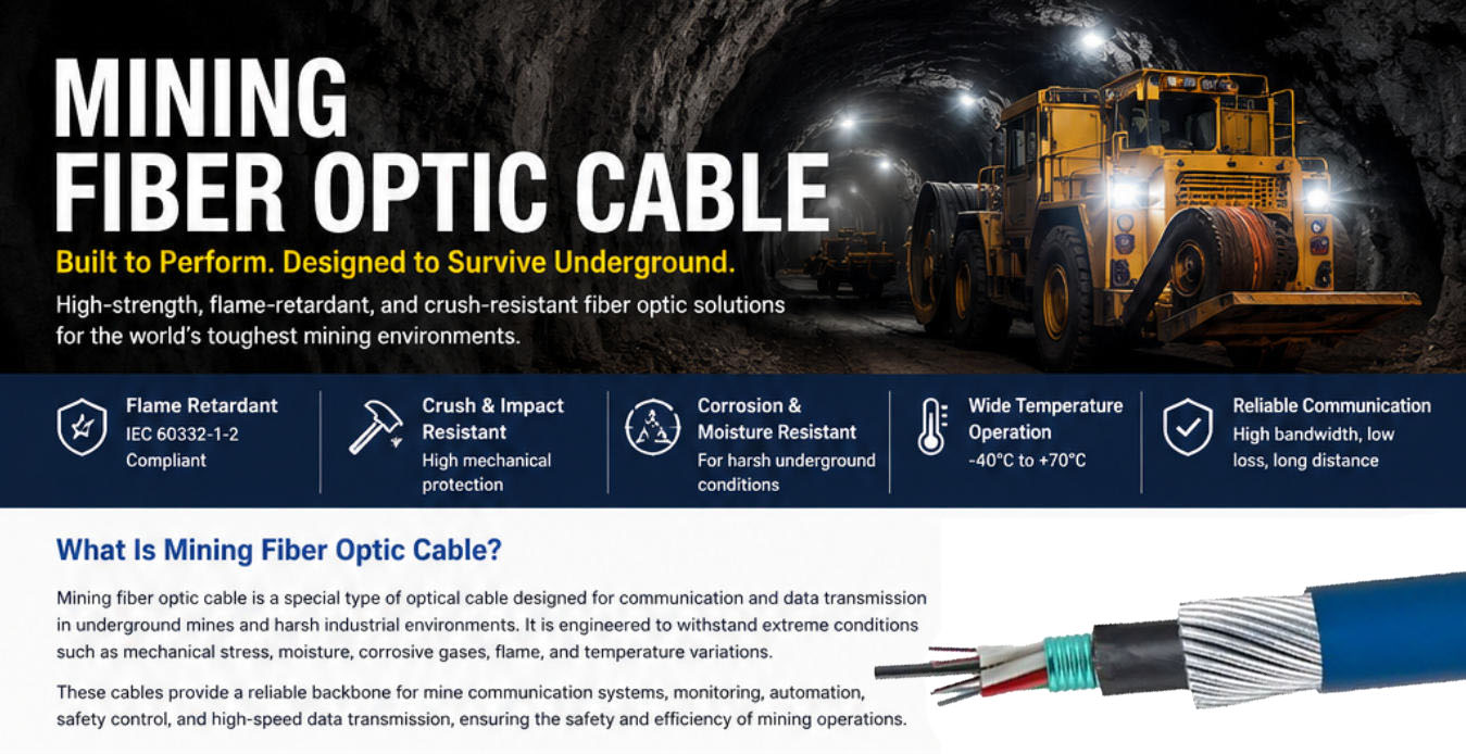 Mining Fiber Optic Cable